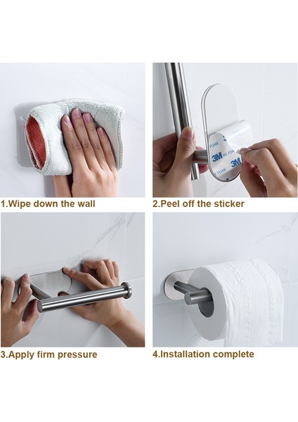 Altın Tuvalet Rulo Kağıt Tutucu Paslanmaz Çelik Depolama Standı Duvara Montaj Hiçbir Delme Doku Askısı Yapışkanlı Havlu Askısı Banyo Araçları (Yurt Dışından) modelleri