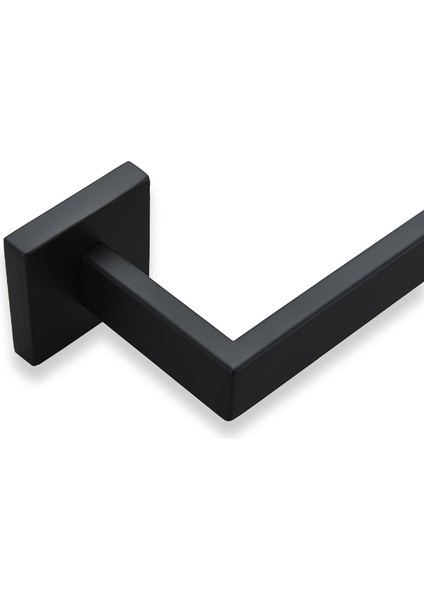 Bl-Robe Kanca 50 Banyo Aksesuarları Seti Mat Siyah Duvar Raf Tuvalet Rulo Kağıt Tutucu Bornoz Kanca Askı Havlu Ray Bar Raf Halkası Banyo Donanım (Yurt Dışından) fırsatları