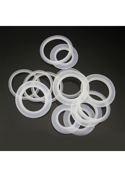38X23.5MM 50 1/5 Adet Silikon Kauçuk Düz Contalar Dış Çap 35MM-41MM Beyaz Lavabo Pop Up Fiş Silikon Kap O Halkaları Conta Yıkayıcılar Sızdırmazlık Halkası (Yurt Dışından)