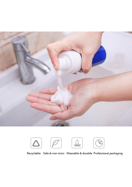 WHITE-1-100ML 1 Adet Yeni El Temizleyici Plastik Şampuan Duş Jeli Pompa Kabı Sabunluk Şeffaf Köpük Şişe Sıvı (Yurt Dışından)