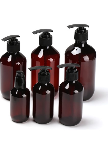 100 ml 100 ML-500 ml Kahverengi Şeffaf El Temizleyici Şişe Sıvı Sabun Şanti Mus Noktaları Şişeleme Şampuan Losyon Duş Jeli Şişeleri (Yurt Dışından)