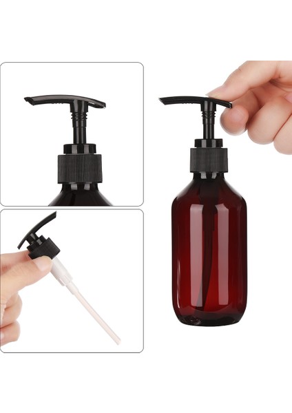 100 ml 100 ML-500 ml Kahverengi Şeffaf El Temizleyici Şişe Sıvı Sabun Şanti Mus Noktaları Şişeleme Şampuan Losyon Duş Jeli Şişeleri (Yurt Dışından)