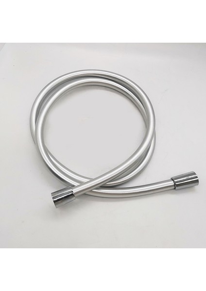 Gümüş 1.5m 50 Beyaz Siyah Gümüş Yüksek Basınçlı Pvc El Duş Hortumu 1.5m Gı/2 Evrensel Arayüz Esnek Anti Sarma Banyo Aksesuarları (Yurt Dışından)