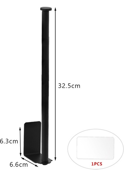 Siyah 32.5 cm Mutfak Rulo Kağıt Aksesuarı Paslanmaz Çelik Banyo Doku Tuvalet Duvara Monte Kağıt Tutucu Havlu Aksesuarları Tutucular (Yurt Dışından)