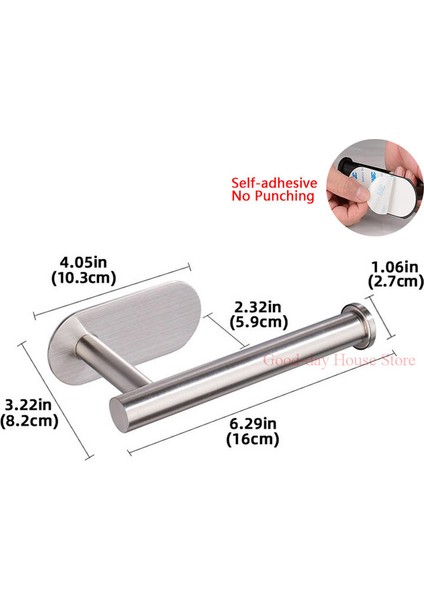 Stil 1 Altın Lüks Duvara Monte Tuvalet Havluluk Yapışkanlı Mutfak Rulo Kağıt Standı Asılı Peçete Rafı Ev Banyo Aksesuarları (Yurt Dışından)