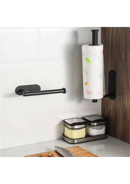 Stil 1 Altın Lüks Duvara Monte Tuvalet Havluluk Yapışkanlı Mutfak Rulo Kağıt Standı Asılı Peçete Rafı Ev Banyo Aksesuarları (Yurt Dışından) modelleri