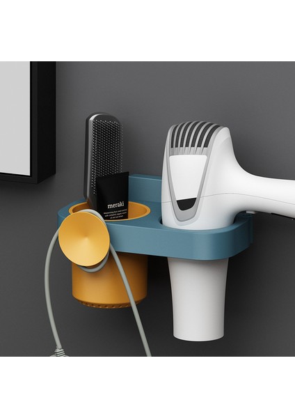 Sarı Mavi Punch Saç Kurutma Makinesi Tutucu Narin Plastik Çok Amaçlı Yapışkan Saç Kurutma Makinesi Tutucu Banyo Malzemeleri (Yurt Dışından) fiyatları