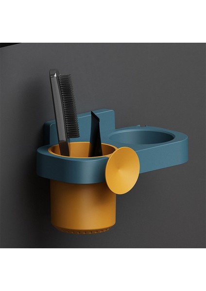 Sarı Mavi Punch Saç Kurutma Makinesi Tutucu Narin Plastik Çok Amaçlı Yapışkan Saç Kurutma Makinesi Tutucu Banyo Malzemeleri (Yurt Dışından) indirimleri