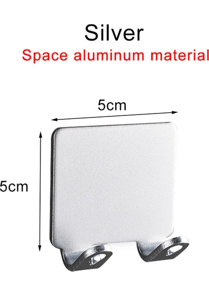 A Tipi Gümüş 1 Adet Yumruk Tıraş Makinesi Tutucu Erkek Jilet Depolama Rafı Duvar Metal Kancalar Tıraş Bıçağı Düz Stand Rafı Banyo Organizatör Aksesuar (Yurt Dışından)