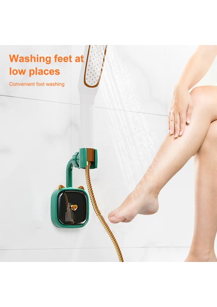 Beyaz 1 Adet 1/2/3/5 Duş Başlığı Tutucu Banyo Duvar Yumruk Braketi Dikişsiz Plastik Çıkarılabilir Nem Geçirmez Askı ile Standı (Yurt Dışından)