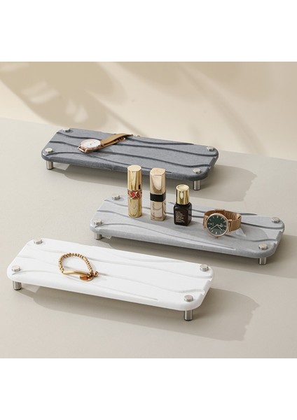 D Anında Kuru Lavabo Organizatör Banyo Mutfak Için Diyatomlu Toprak Lavabo Tepsisi Taş Sabun Su Şişeleri Sünger Fırça Mumlar (Yurt Dışından) indirimleri