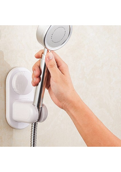 Kaplama Ayarlanabilir Kendinden Yapışkanlı Duş Başlığı Tutucu Duvara Monte Plastik Duş Tutucu Banyo Aksesuarları (Yurt Dışından)