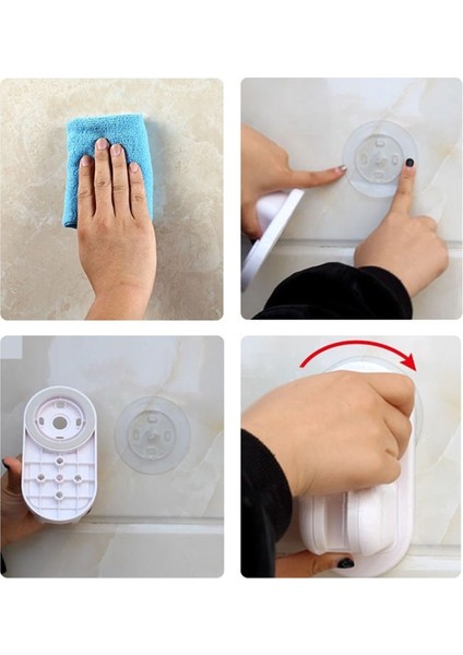 Kaplama Ayarlanabilir Kendinden Yapışkanlı Duş Başlığı Tutucu Duvara Monte Plastik Duş Tutucu Banyo Aksesuarları (Yurt Dışından)