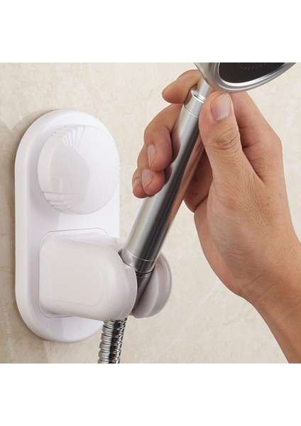 Kaplama Ayarlanabilir Kendinden Yapışkanlı Duş Başlığı Tutucu Duvara Monte Plastik Duş Tutucu Banyo Aksesuarları (Yurt Dışından)