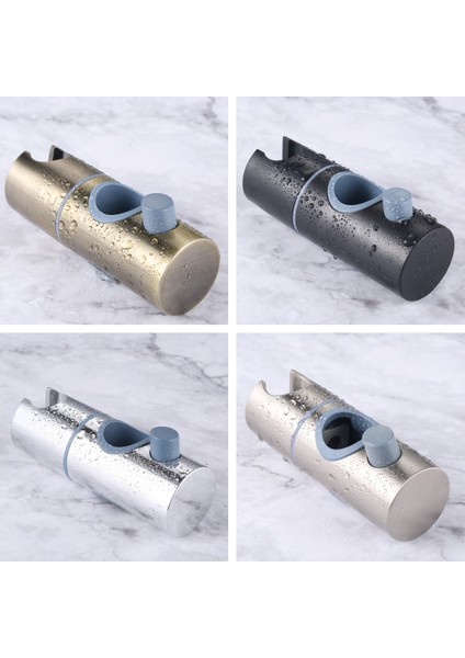 Antik Bronz Duş Başlığı Tutucu Plastik Ayarlanabilir Banyo Duş Rayı Başkanları Standı Banyo Bar Braketi Asılı Silindirik Kelepçe Siyah Gümüş (Yurt Dışından) fırsatları