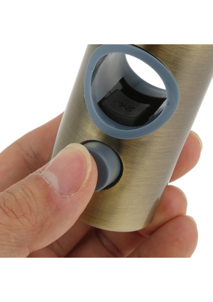 Antik Bronz Duş Başlığı Tutucu Plastik Ayarlanabilir Banyo Duş Rayı Başkanları Standı Banyo Bar Braketi Asılı Silindirik Kelepçe Siyah Gümüş (Yurt Dışından) indirimleri