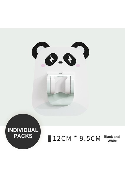 C02 Diğer Kendinden Yapışkanlı Duş Başlığı Braketi Evrensel Duvara Monte Ayarlanabilir El Duşu Tutucu Karikatür Duş Başlığı Tabanı Kararlı Dönüş (Yurt Dışından)