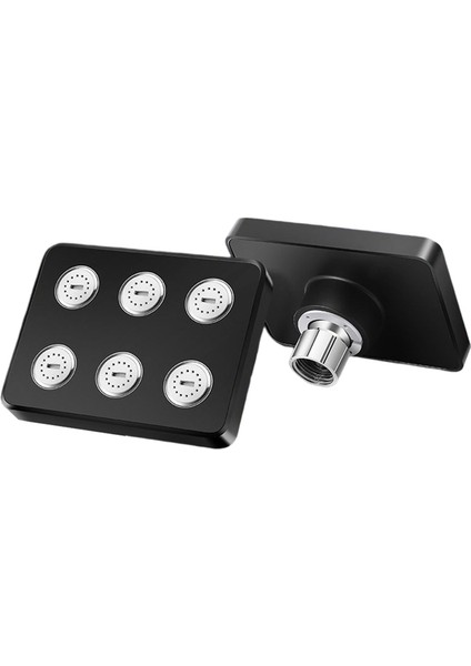 Siyah Su Akışı Yağış Duş Başlığı Su Tasarrufu Yağış Duş Başlığı Duş Sistemi Yedek Parçalar Banyo Aksesuarları (Yurt Dışından)