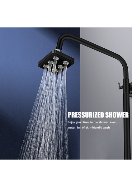 Siyah Su Akışı Yağış Duş Başlığı Su Tasarrufu Yağış Duş Başlığı Duş Sistemi Yedek Parçalar Banyo Aksesuarları (Yurt Dışından) indirimleri