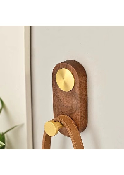Tip 4 Kkfıng Yeni Siyah Ceviz Ceket Kancaları Duvar Asılı Banyo Kancaları Havlu ve Ceket Ahşap Kancalar Dekoratif Duvar Askı Kancaları (Yurt Dışından)