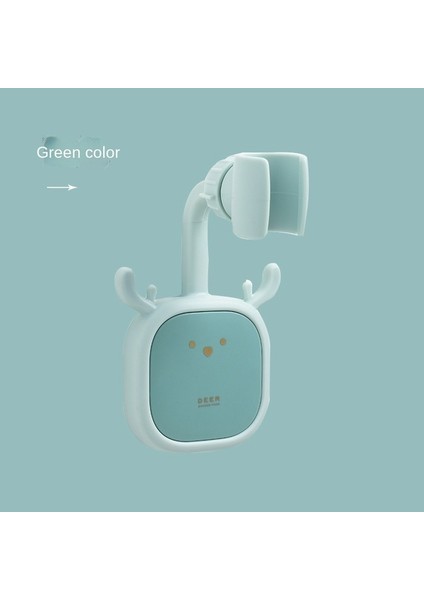 D Sevimli Duş Başlığı Tutucu Yumruksuz Ayarlanabilir 360 ° Sallayarak Kafa Evrensel Banyo Duş Montaj Braketleri Ev Aksesuarları (Yurt Dışından)