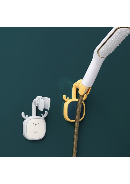 D Sevimli Duş Başlığı Tutucu Yumruksuz Ayarlanabilir 360 ° Sallayarak Kafa Evrensel Banyo Duş Montaj Braketleri Ev Aksesuarları (Yurt Dışından) fiyatları