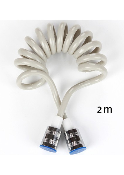Duş Hortumu2 Teleskopik Yaylı Duş Hortumu Borusu 1.5 M Küçük Filtre Lavabo Musluk Harici Duş Başlığı Banyo Şampuan Cihazı (Yurt Dışından)