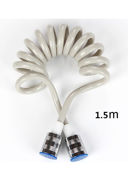 Duş Hortumu2 Teleskopik Yaylı Duş Hortumu Borusu 1.5 M Küçük Filtre Lavabo Musluk Harici Duş Başlığı Banyo Şampuan Cihazı (Yurt Dışından) fırsatları