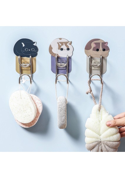 Beyaz Kedi Punch- Raf Lavabo Depolama Rafı Banyo Banyo Lavabosu Raf Klozet Tuvalet Duvara Monte Paslanmaz Çelik Kanca (Yurt Dışından) modelleri