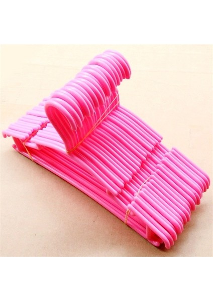 Pembe 10 Adet Plastik Taşınabilir Elbise Askısı Kaymaz Elbise Askısı Etek Çocuk Elbise Standı Renkli Elbise Askısı Bebek Çocuk (Yurt Dışından)
