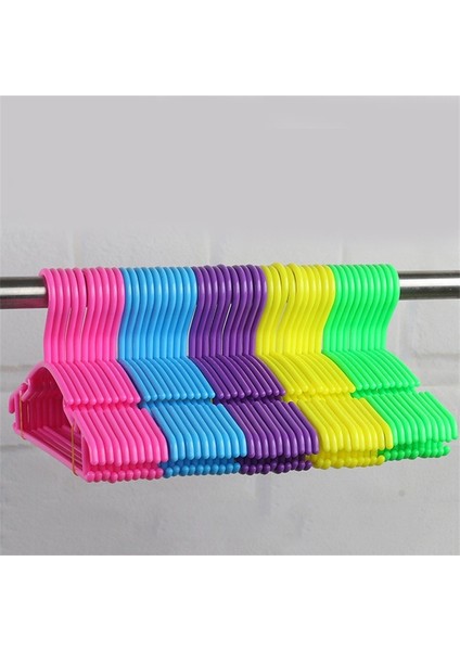 Pembe 10 Adet Plastik Taşınabilir Elbise Askısı Kaymaz Elbise Askısı Etek Çocuk Elbise Standı Renkli Elbise Askısı Bebek Çocuk (Yurt Dışından) modelleri