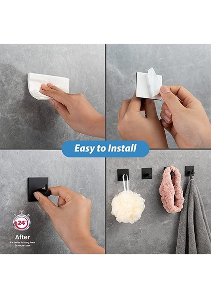 3 Adet Siyah 1/2/3 Adet Kendinden Yapışkanlı Duvar Kanca Siyah Altın Asılı Ceket Kancaları Banyo Havlusu Tutucu Hiçbir Matkap Banyo Organizatör Aksesuarları (Yurt Dışından)