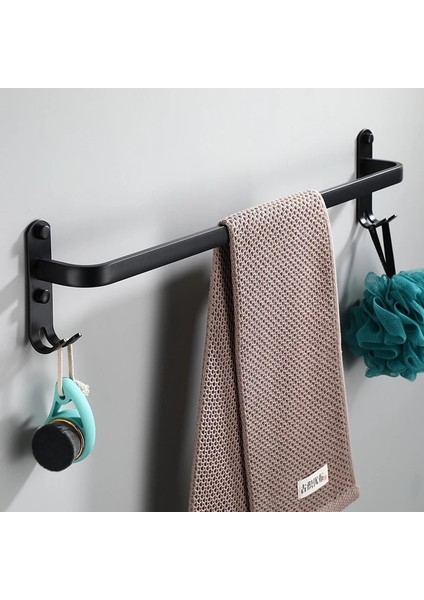 Siyah Tekli 40CM Havlu Askısı (Yurt Dışından)