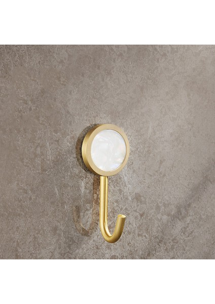 Tip 5 Avrupa Tarzı Pirinç Yumruksuz Yapışkan Kabuk Portmanto Banyo Duvar Kancaları Kapı Arka Kancalar Ev Otel Dekorasyonu Metal Kancalar (Yurt Dışından)