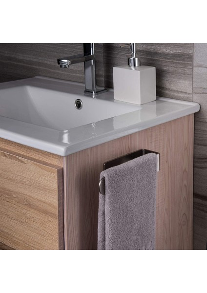 Siyah 37 cm Yumruksuz Banyo Havlu Askısı Kendinden Yapışkanlı Havlu Askısı Mutfak Paslanmaz Çelik Havlu Tutucu Raflar Organizatör Aksesuarları Yeni (Yurt Dışından) fırsatları
