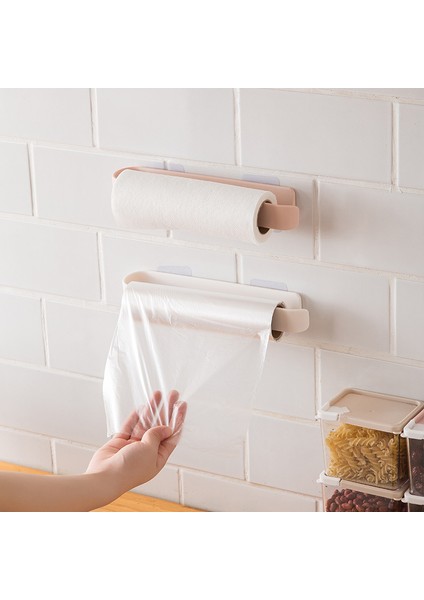 Beyaz Havlu Askısı Duvara Monte Punch- Çok Fonksiyonlu Banyo Havlusu Depolama Rafı Yer Kaplamaz Banyo Aksesuarları (Yurt Dışından)