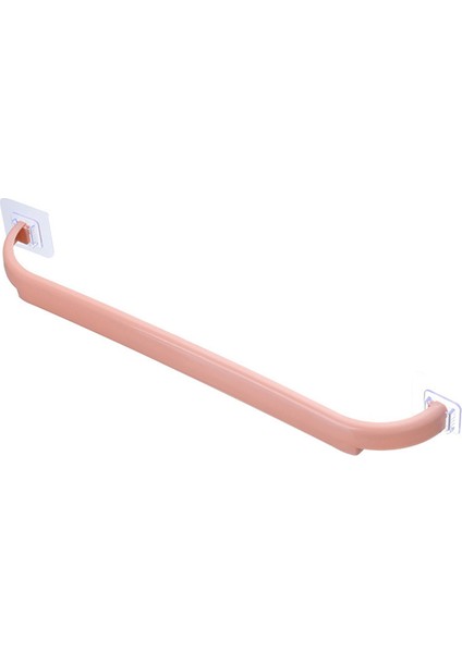 Pembe Kendinden Yapışkanlı Duvara Monte Banyo Havlu Çubuğu Raf Raf Tutucu Tuvalet Rulo Kağıt Asılı Askı Banyo Aksesuarları (Yurt Dışından)