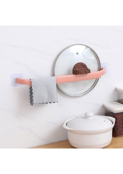 Pembe Kendinden Yapışkanlı Duvara Monte Banyo Havlu Çubuğu Raf Raf Tutucu Tuvalet Rulo Kağıt Asılı Askı Banyo Aksesuarları (Yurt Dışından) fırsatları