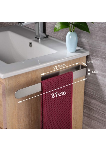 Fırçalanmış 37CM 1 Adet Delikli Banyo Havlu Askısı 304 Paslanmaz Çelik Fırçalanmış/siyah 23/37CM Tuvalet Banyo Havlusu Depolama Kolye (Yurt Dışından) fiyatları