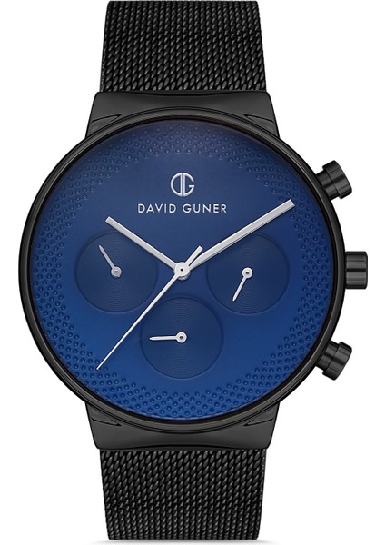 Davıd Guner Gun Kaplamalı Mavi Kadranlı Erkek Kol Saati DG-8300GC-V3
