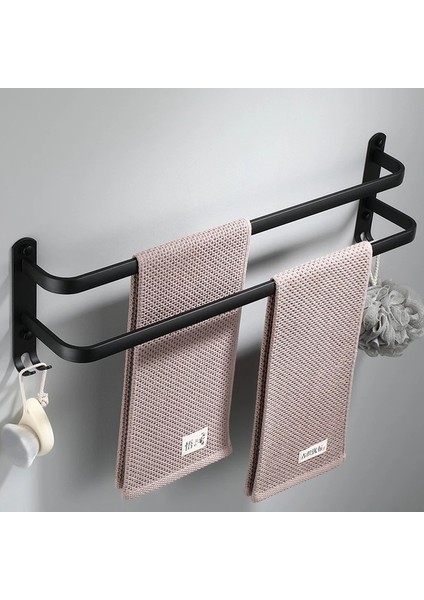 Siyah Çift Kişilik 30CM Havlu Askısı (Yurt Dışından)