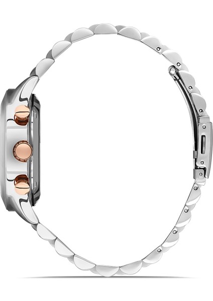 Davıd Guner Rose Beyaz Kaplamalı Kahverengi Kadranlı Erkek Kol Saati DG-8666GA-E6 fiyatları