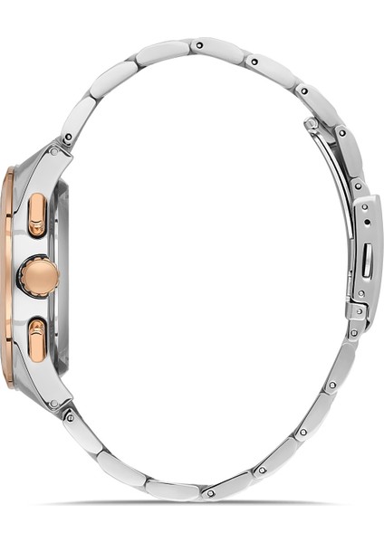 Davıd Guner Rose Beyaz Kaplamalı Kahverengi Kadranlı Erkek Kol Saati DG-8676GA-E6 fiyatları