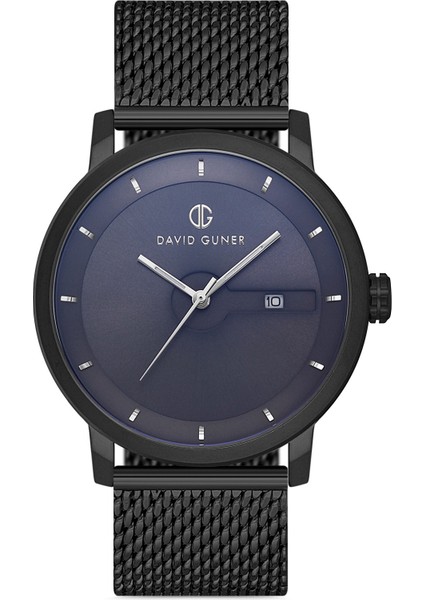 Davıd Guner Gun Kaplamalı Mavi Kadranlı Erkek Kol Saati DG-8292GC-V3