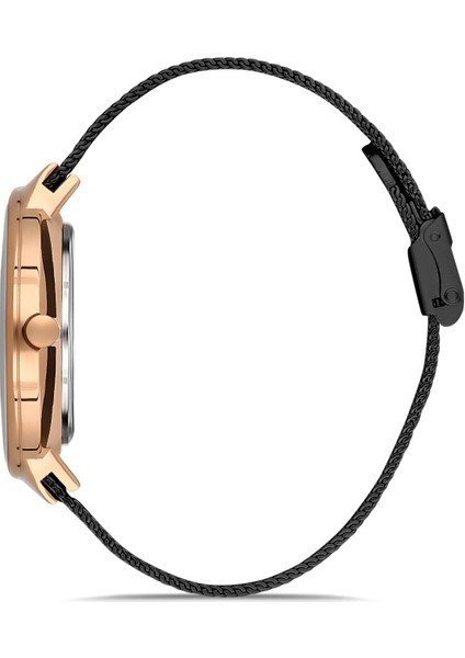 Davıd Guner Rose Siyah Kaplamalı Siyah Kadranlı Erkek Kol Saati DG-8309GC-R2 fiyatları