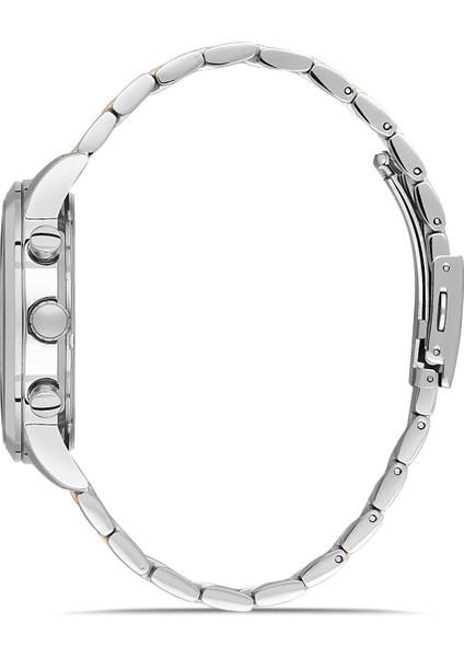 Davıd Guner Gümüş Kaplamalı Siyah Kadranlı Erkek Kol Saati DG-8713GA-A2 fiyatları