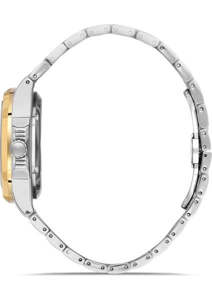 Davıd Guner Sarı Beyaz Kaplamalı Turkuaz Kadranlı Erkek Kol Saati DG-8755GA-D15 fiyatları