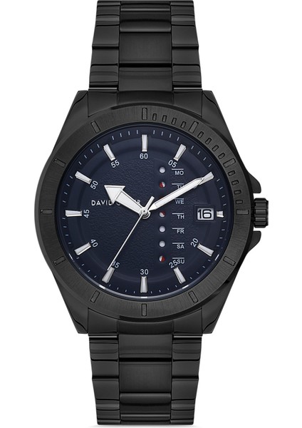 Davıd Guner Gun Kaplamalı Mavi Kadranlı Erkek Kol Saati DG-8225GA-V3