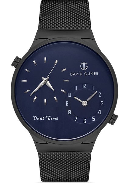 Davıd Guner Gun Kaplamalı Mavi Kadranlı Erkek Kol Saati DG-8302GC-V3