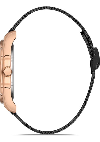 Davıd Guner Rose Siyah Kaplamalı Siyah Kadranlı Erkek Kol Saati DG-8285GC-R2 fiyatları